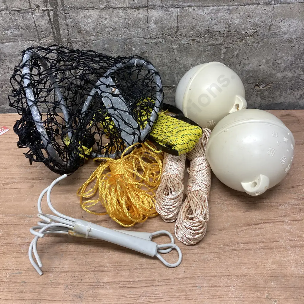 Collapsible Burley Pot, Buoys, Anchors, Ropes Image 1++